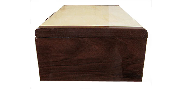 Brazilian rosewood box end - Handmade wood box