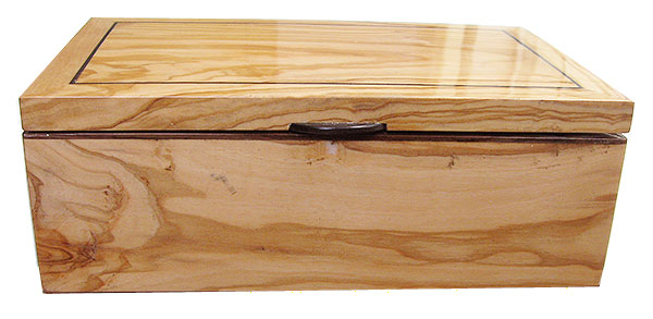 Mediterranean olive box front - Handmade wood box