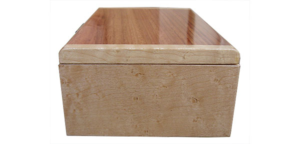 Birds eye maple box end - Handmade wood box
