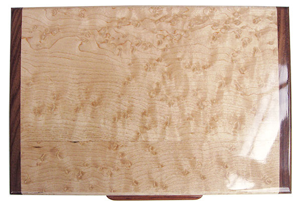 Birds eye maple box top - Handmade wood keepsake box
