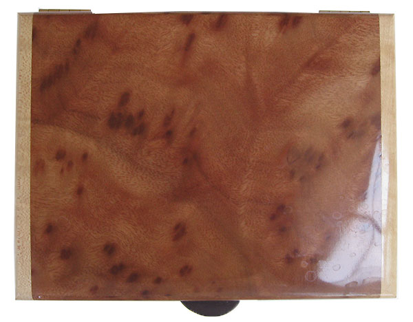 Camphor burl box top - Handmade wood keepsake box