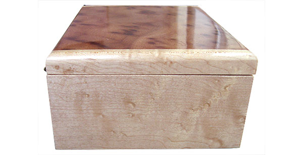 Birds eye maple box end - Handmade wood box