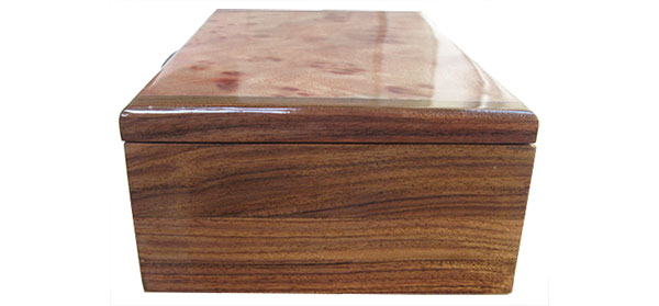 Bolivian rosewood box end - Handmade wood box