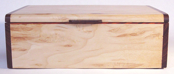 Karelian birch burl keepsake box - Front view