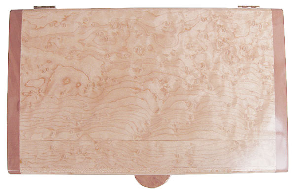 Birds eye maple box top - Handmade wood box, keepsake box