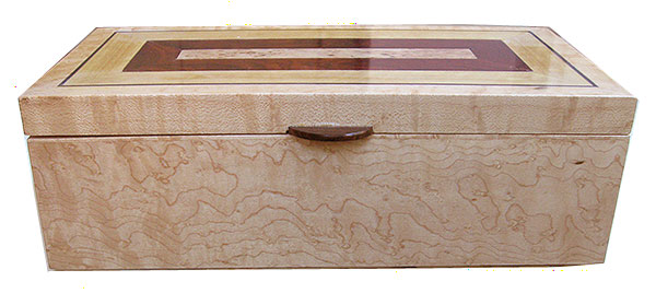 bird's eye maple box front - Decorative keepsake box