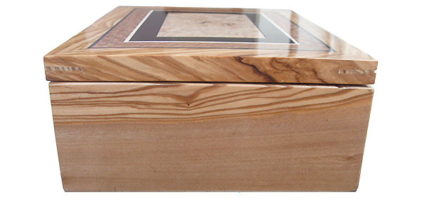 Mediterreanean olive box side - Handmade wood box