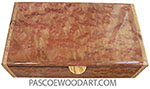 Handcrafted wood box - Decorative keepsake box made of camphor burl with maple burl ends