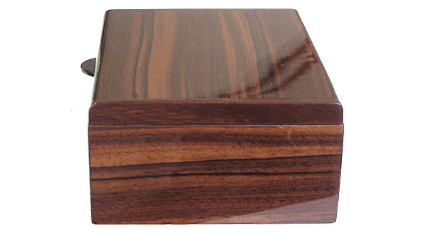 Handmade wood box - side view