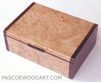 Handmade wood keepsake box or photo box