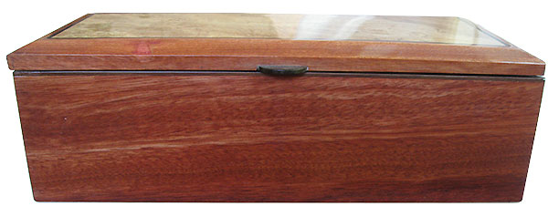 Bloodwood box front - Handcrafted wood box