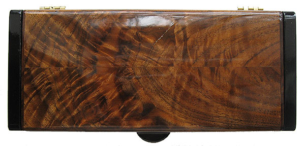 Crotch walnut box top - Handmade wood small men's box