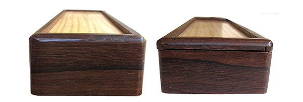Pill box ends - Handmade wood weekly pill box