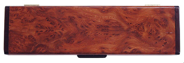 Redwood burl weekly pill box top - Handcrafted decorative wood 7 day pill organizer