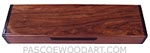 Handmade decorative wood weekly pill box - 7 day pill organizer made of Honduras rosewood with ebony ends