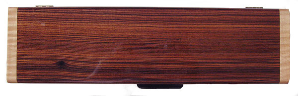 Brazilian kingwood box top - Handmade decorative wood weekly pill box
