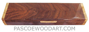 Handmade wood pill box - Decorative wood weekly pill box made of Claro walnut with maple burl ends