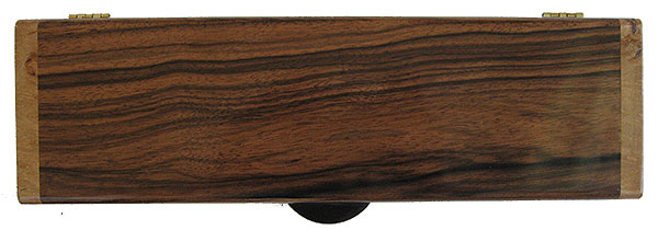 Santos rosewood pill box top - Handmade decorative wood weekly pill box