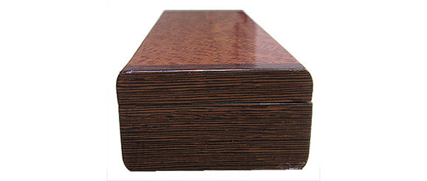Wenge box end - Handmade decorative wood weekly pill box - 7 day pill organizer