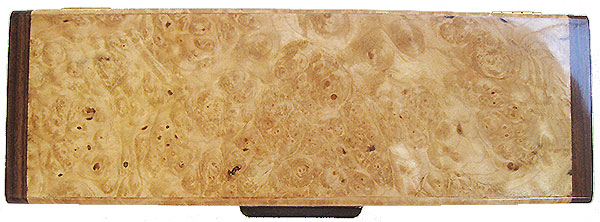 Maple burl weekly pill box top - Handmade wood decorative weekly pill box - 7 day pill organizer