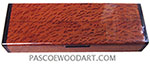 Handcrafted wood pill box - Decorative wood weekly pill organizer made of redwood lace burl with African blackwood ends