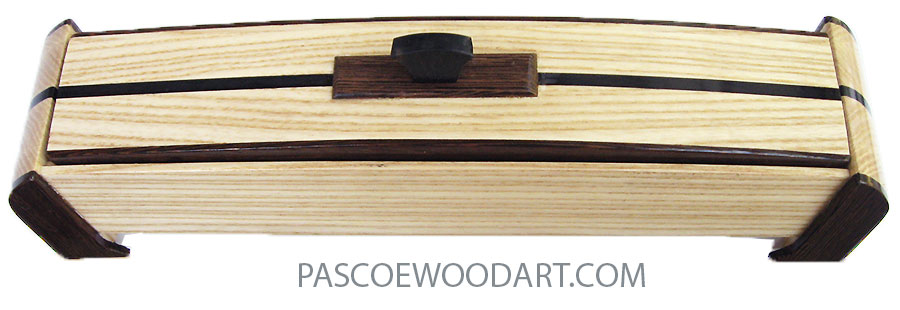 Handmade wood pill box - Weekly pill organizer made of alder, Wenge and ebony
