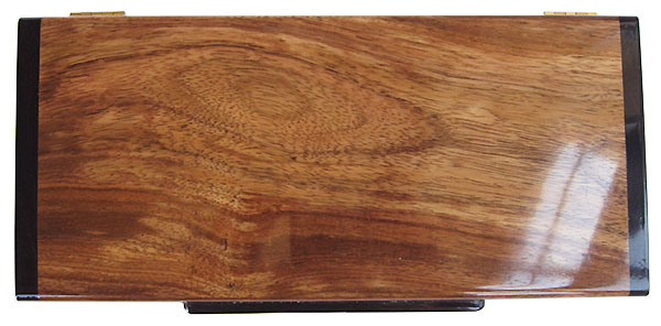 Hawaiian koa pill box top - Handmade wood weekly pill organizer
