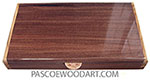 Handcrafted wood pill box - Twice a day weekly pill organizer made of Santos rosewood with Mediterranean olive ends
