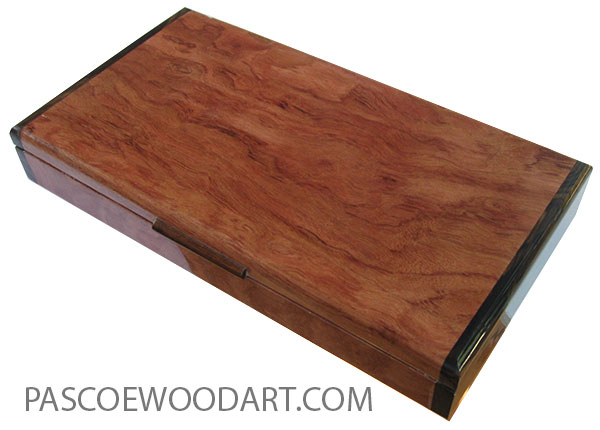 Handcrafted wood pill box - Twice a day weekly pill organizer made of bubinga with ziricote ends