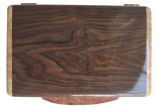Santos rosewood box top - Handcrafted small wood box