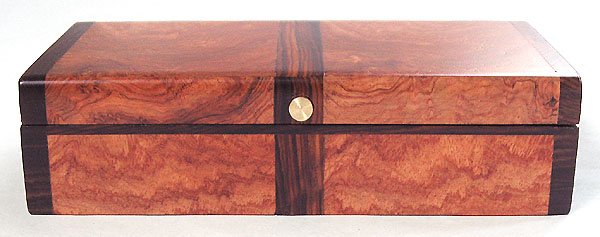 Decorative small wood box front view
