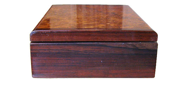 Bois de rose box end - Decorative wood small keepsake box