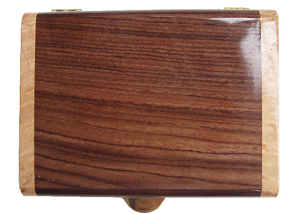 Asian ebony box top - Handmade decorative small wood box