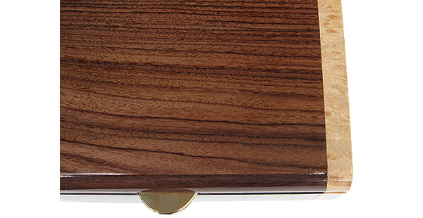 Asian ebony box top close up - Handmade small wood box