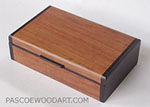 Handmade small wood box - Bubinga, Bois de Rose