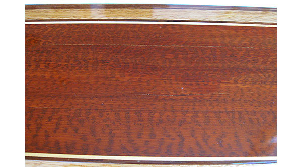 Snakewood box top close-up