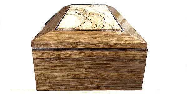 Black limba box side - Handcrafted wood men's valet box