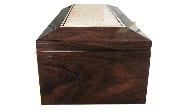 Santos rosewood box side - Handcrafted wood box