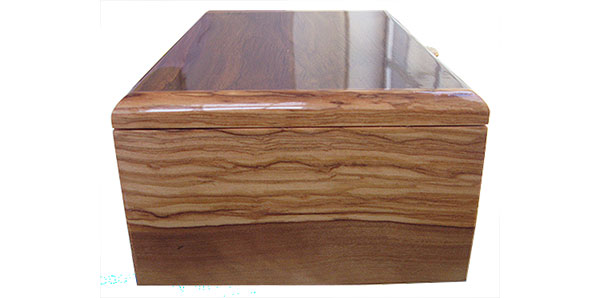 Olive box end - Handmade wood box, men's valet box
