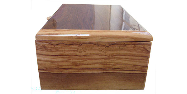 Olive box end - Handmade wood box