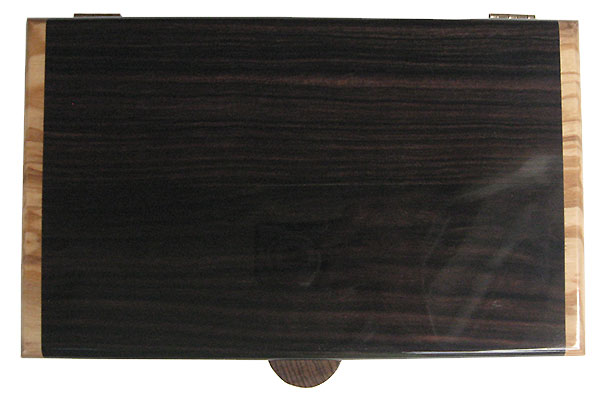 Macassar ebony box top - Handmade wood box, men's valet box