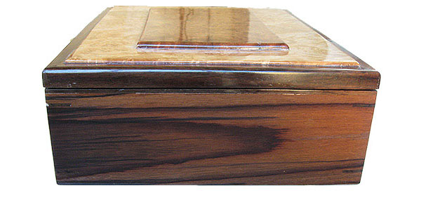 Santos rosewood box end - Handcrafted large wood box