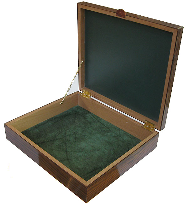 Handcrafted large wood box- Open view