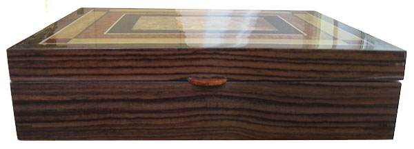 Indian rosewood box front - Handcrafted large wood box