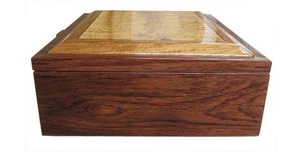 Honduras rosewood box side - Handcrafted decorative large men's valet box