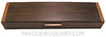 Handmade wood decorative weekly pill box made of kamagong, walnut, Honduras rosewood