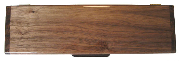 Eastern walnut pill box top - Handmade wood 7 day pill organizer - Decorative pill box