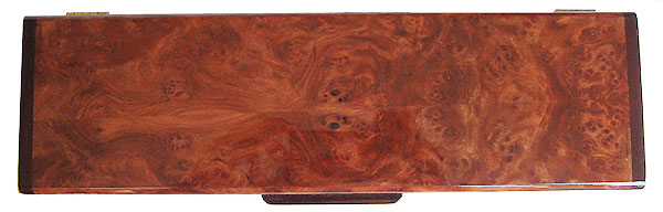 Redwood burl pill box top - Handcrafted decorative wood weekly pill box