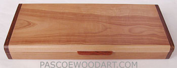 Pearwood box - Decorative wood twice a day weekly pill box