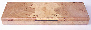 Handmade maple burl wood super slim weekly pill box SW-1